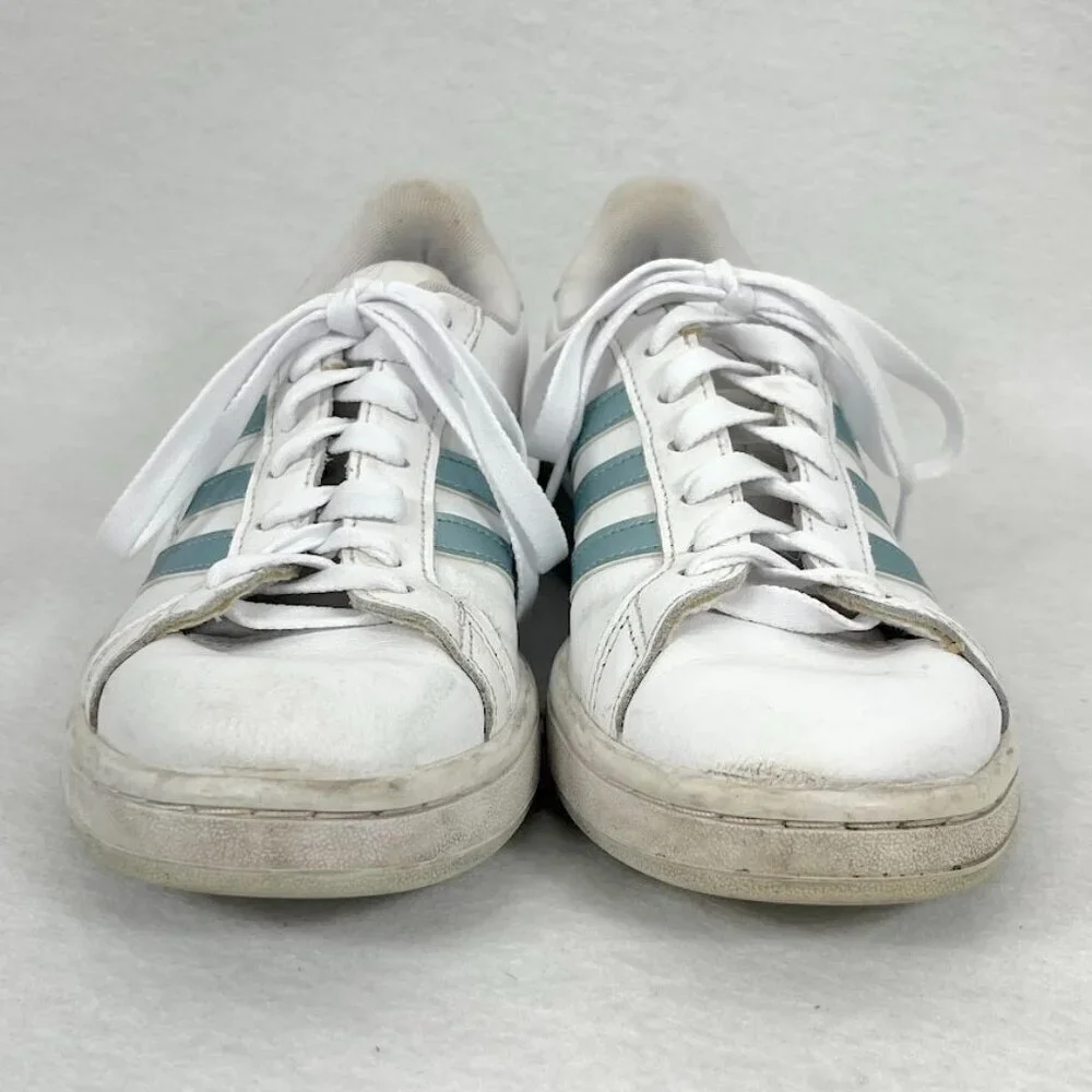 Adidas Grand Court Cloudfoam Leather Sneakers Classic Outdoors Athleisure 7.5